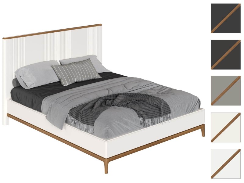 Кровать с жёстким изголовьем 160х200 Андрия без бортов