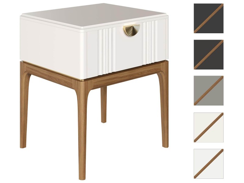 Тумбочка с одним ящиком, Андрия без бортов