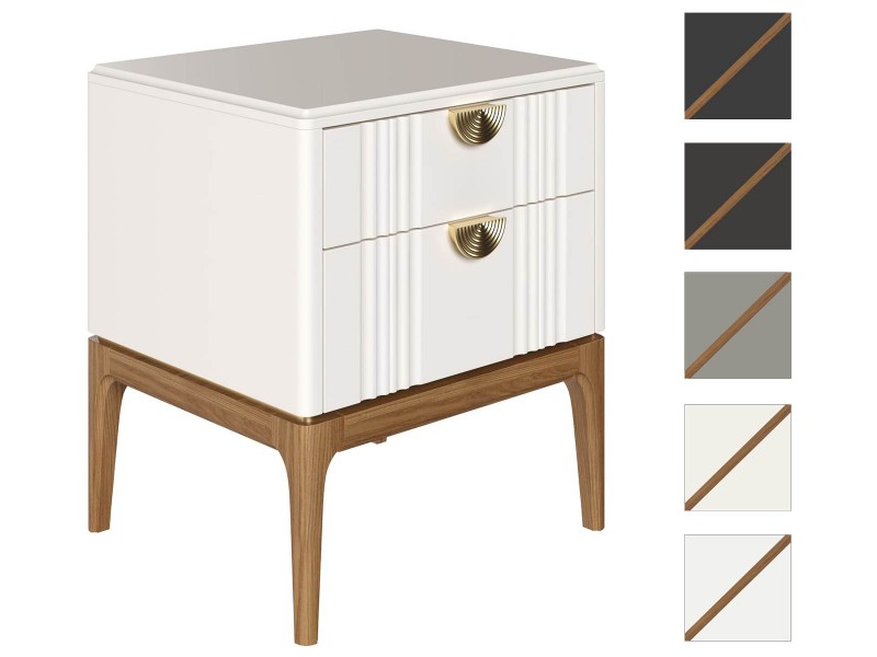 Тумбочка с двумя ящиками, Андрия без бортов