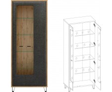 Грейс REG2W Шкаф-витрина две двери [Grace]