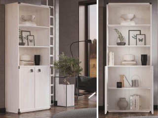 Индиана JREG2do Стеллаж комбинированный с тумбой, Сосна каньон [Indiana]