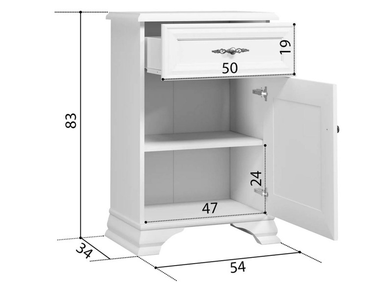 Кентаки S320-KOM1D1S/P Тумба Правая [Kentaki]