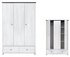 Порто SZF3D2S трёхстворчатый шкаф с двумя ящиками [Porto]