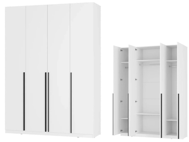 Айрон ШК-13 Шкаф четырёхстворчатый, белый [Айрон]