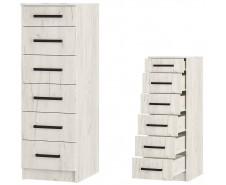 Фиеста Комод 400, дуб крафт белый [Фиеста]