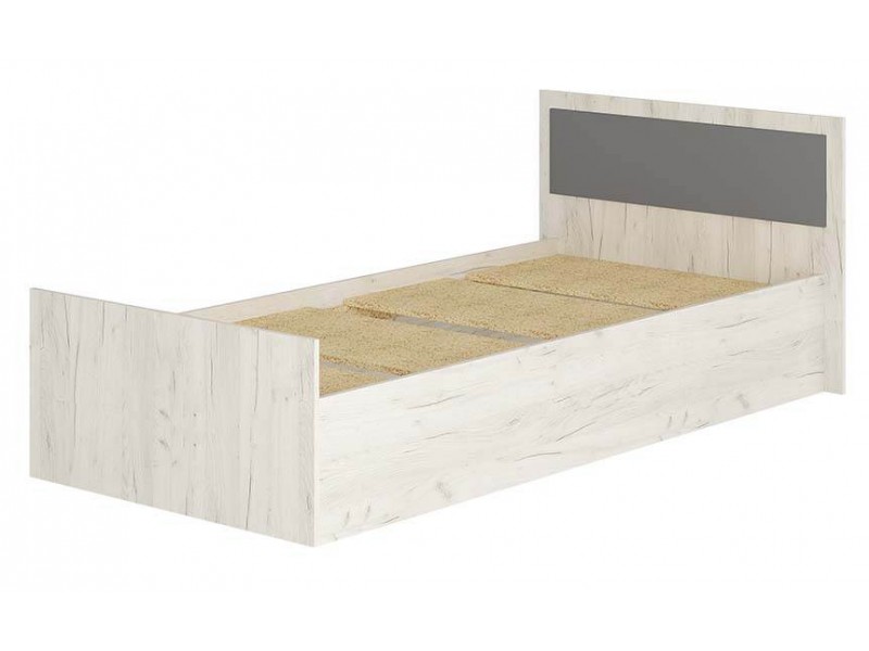 Фиеста LIGHT Кровать 90х200, Корпус, дуб крафт белый [Фиеста]