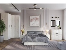 Фиеста Спальня, Дуб крафт белый, Комплект-2 [Фиеста]