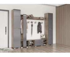 Наоми Прихожая модульная Комплект-1, Графит нубук [Наоми]