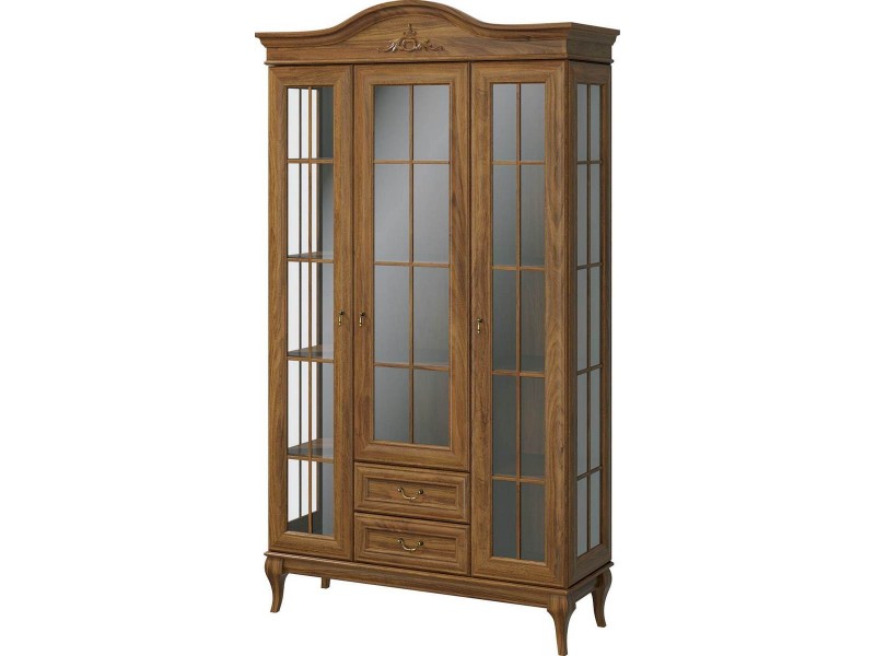 МК 62 №406 шкаф МНФ 3 двери 2 ящика, Витрина Арлин-3 [МК 62]