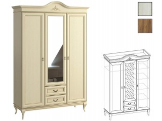 МК 62 №439 Шкаф для платья и белья, Шкаф распашной Арлин-3 [МК 62]