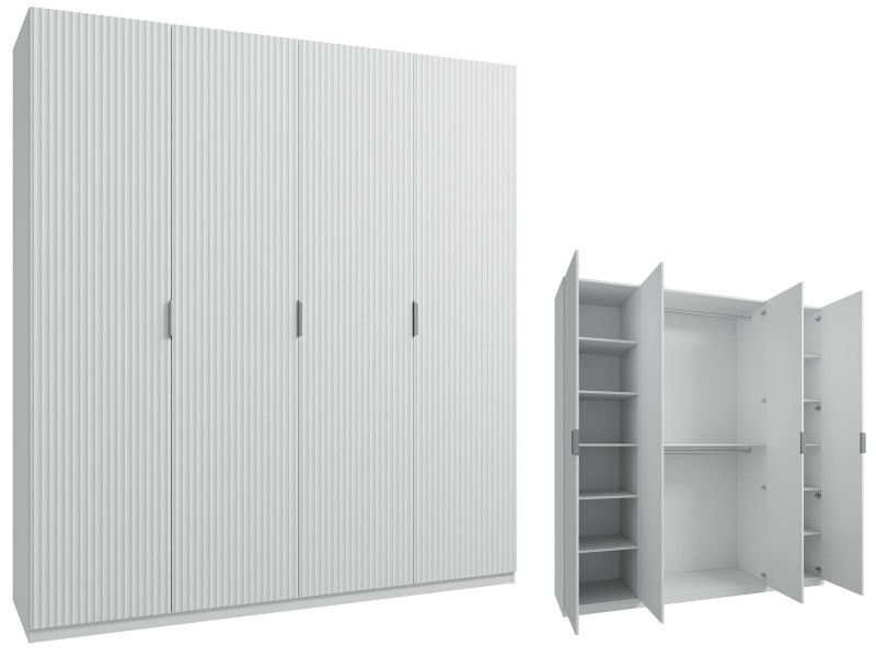 МК 76 3D №609 Шкаф четырёхстворчатый,Техас [МК 76 3D]