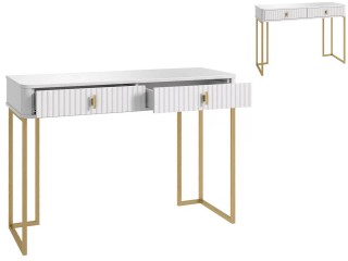 №637 стол туалетный два ящика Белый, Юта [МК 78 3D]