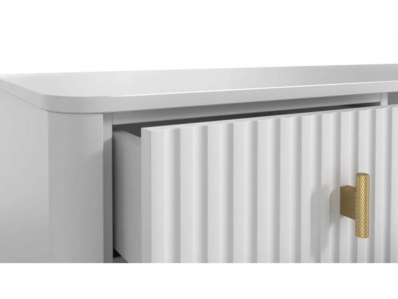 №637 стол туалетный два ящика Белый, Юта [МК 78 3D]