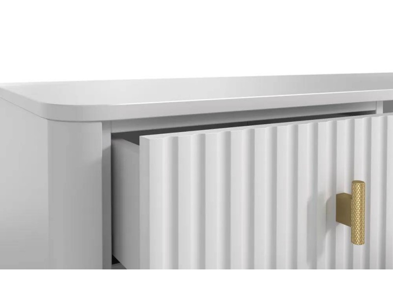 №641 Консоль подвесная два ящика, Белый, Юта [МК 78 3D]