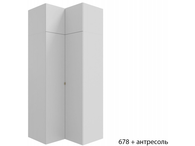 МК 79 3D №678.1 Антресоль Угловая двухстворчатая, Окленд, Спраут [МК 79 3D]