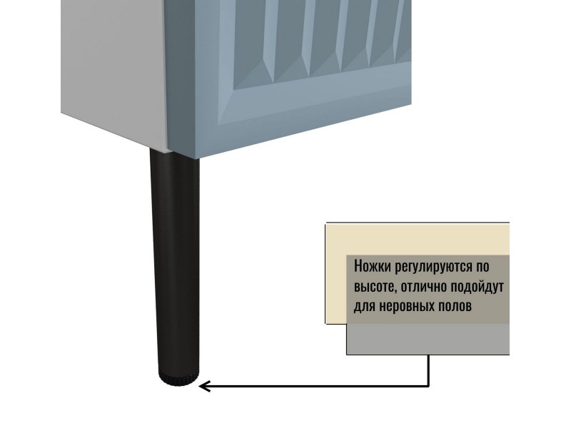 МК 79 3D №643 Комод три ящика, Окленд, Спраут [МК 79 3D]