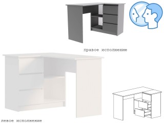 Мори Стол МС-16 письменный универсальный угловой [Мори]