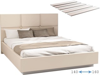 Кровать арт. 004 с настилом ЛДСП двуспальная, Соната