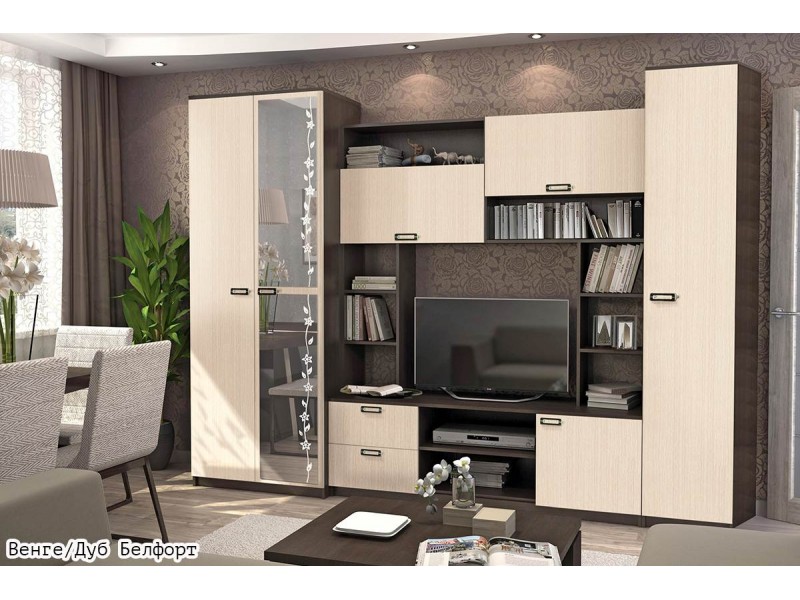 Аллегро-6 ЛДСП Гостиная, стенка 2700мм [Аллегро]