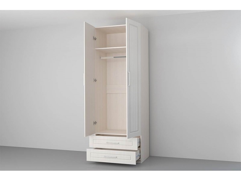 Аллегро-9 Шкаф двухстворчатый с ящиками [Аллегро-9 МДФ Прованс]