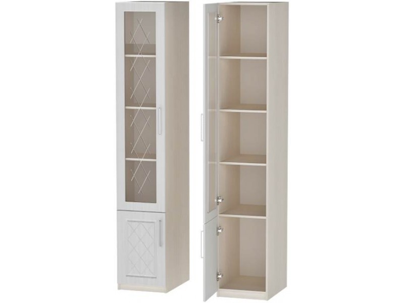 Аллегро-9 Пенал стекло Гравировка [Аллегро-9 МДФ Ромб]