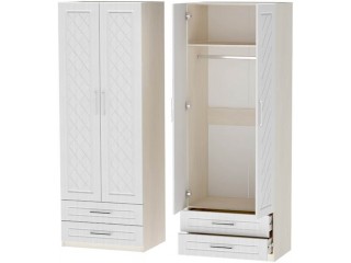 Аллегро-9 Шкаф двухстворчатый с ящиками [Аллегро-9 МДФ Ромб]