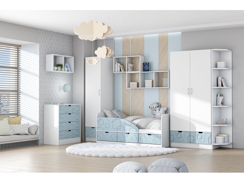 Бриз МДФ Квадрат, Детская комната, Комплект-1 [Бриз МДФ Квадрат]