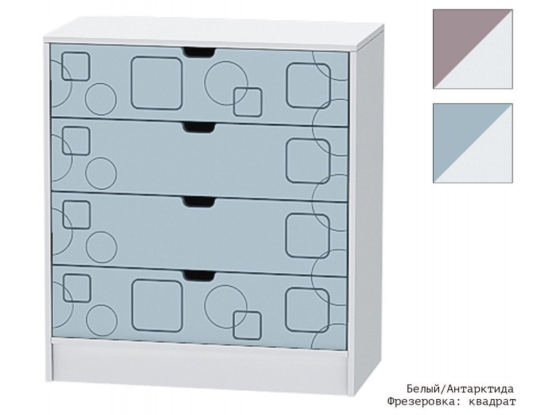 Бриз МДФ Квадрат, Комод [Бриз МДФ Квадрат]