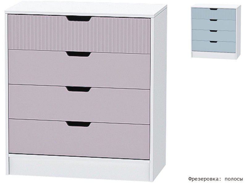 Бриз МДФ Полосы, Комод [Бриз МДФ Полосы]