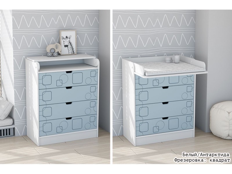 Бриз МДФ Квадрат, Комод раскладной, пеленальный [Бриз МДФ Квадрат]