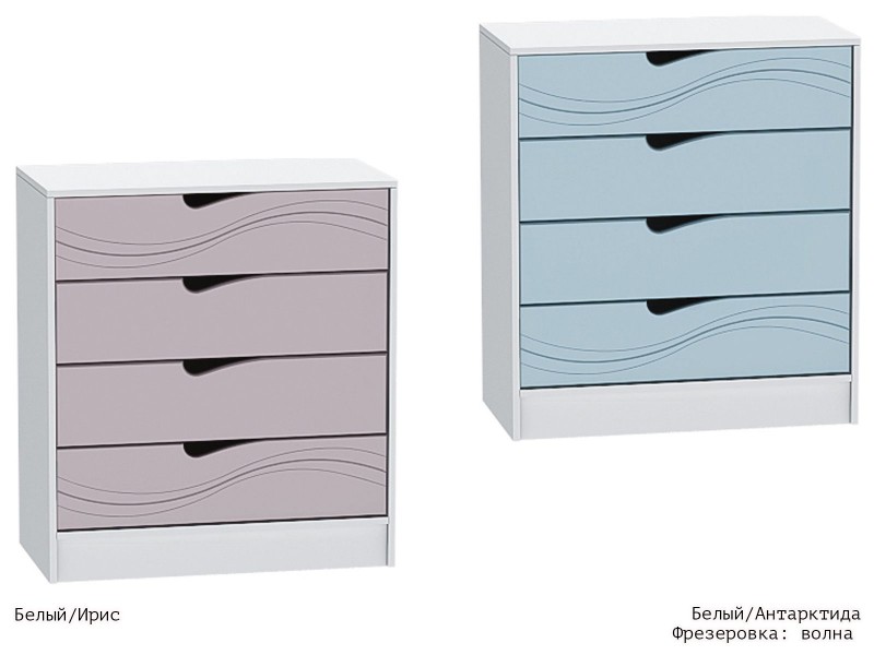 Бриз МДФ Волна, Комод раскладной, пеленальный [Бриз МДФ Волна]