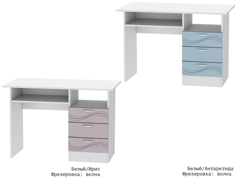 Бриз МДФ Волна, Стол письменный [Бриз МДФ Волна]