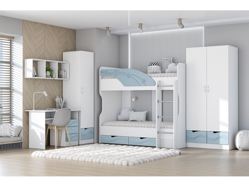 Бриз МДФ Волна, Детская комната, Комплект-2 [Бриз МДФ Волна]