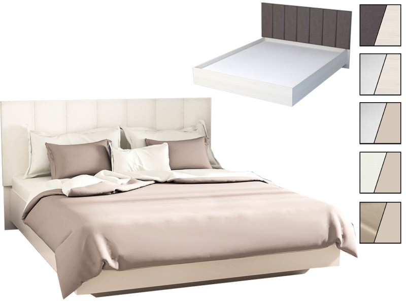 Эго Кровать 1,6 арт. 031 М1 (Полосы) с настилом ЛДСП [Эго]