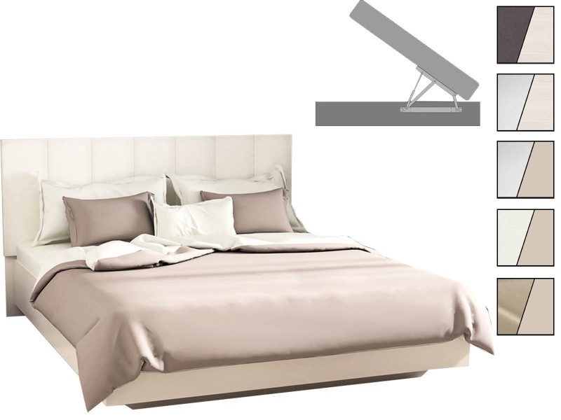 Эго Кровать 1,4 арт. 031 М1 (Полосы) с подъёмным механизмом [Эго]