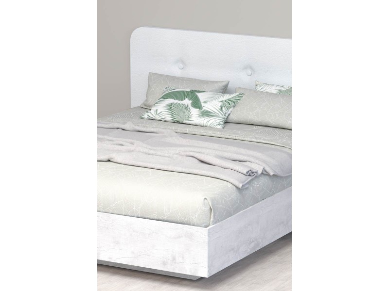 Эго Кровать 1,4 арт. 031 М1 (Пуговицы) с настилом ЛДСП [Эго]