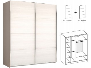 Иннэс-5 Шкаф-купе 200, Ф1 ЛДСП Бодега + Ф1 ЛДСП Бодега [Иннэс-5]