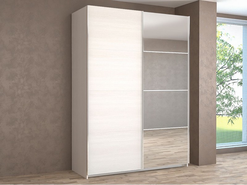 Иннэс-5 Шкаф-купе 120/140/160, Ф1 ЛДСП Бодега + Ф2 Зеркало [Иннэс-5]