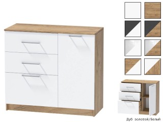 Иннэс-7 ЛДСП Комод-2 с фасадами [Иннэс-7 ЛДСП]