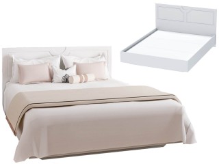 Иннэс-7 Ника Кровать двуспальная с настилом ЛДСП [Иннэс-7 Ника]