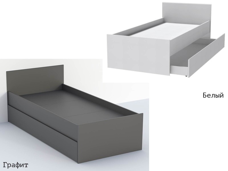 Кэт-1 Кровать арт. 015 с выкатной частью [Кэт-1]