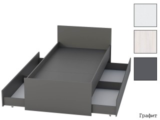 Кэт-1 Кровать арт. 015 с ящиквми с двух сторон [Кэт-1]