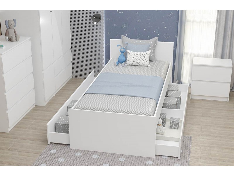 Кэт-1 Кровать арт. 015 с ящиквми с двух сторон [Кэт-1]