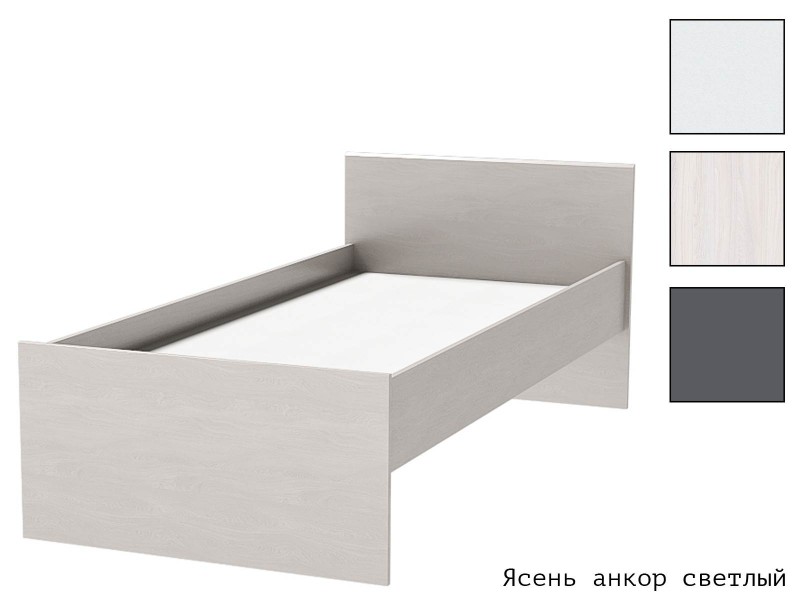 Кэт-1 Кровать арт. 015 с настилом ЛДСП 90х200 [Кэт-1]