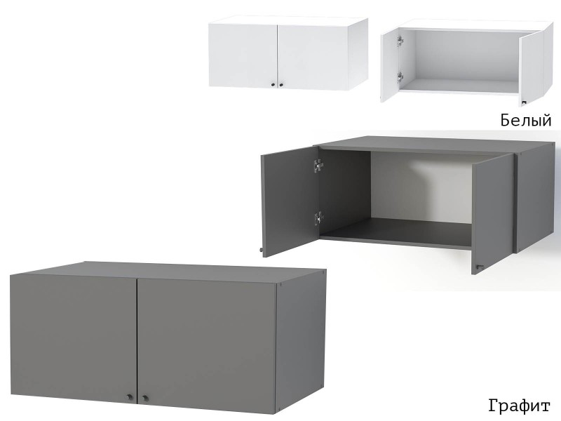 Кэт-1 Антресоль (Шкаф двухстворчатый) (М) [Кэт-1]