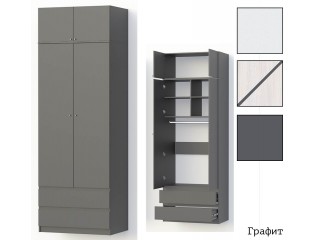Кэт-1 Шкаф двухстворчатый высокий  + Антресоль [Кэт-1]