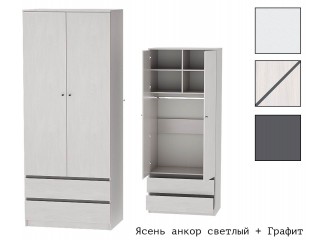 Кэт-1 Шкаф двухстворчатый высокий (М) [Кэт-1]