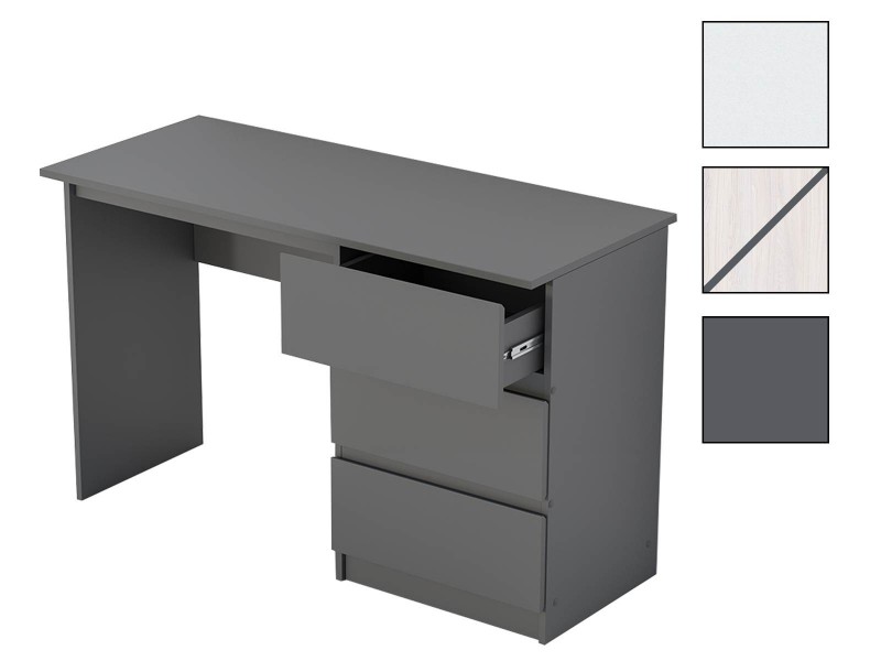 Кэт-1 Стол 3 ящика письменный (М) [Кэт-1]