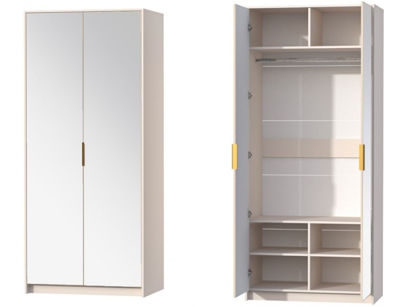 Кэт-3 Шкаф двухстворчатый с зеркалом [Кэт-3]