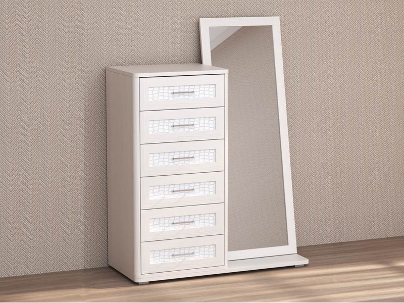 Кэт-4 Комод шесть ящиков + Зеркало [Кэт-4]